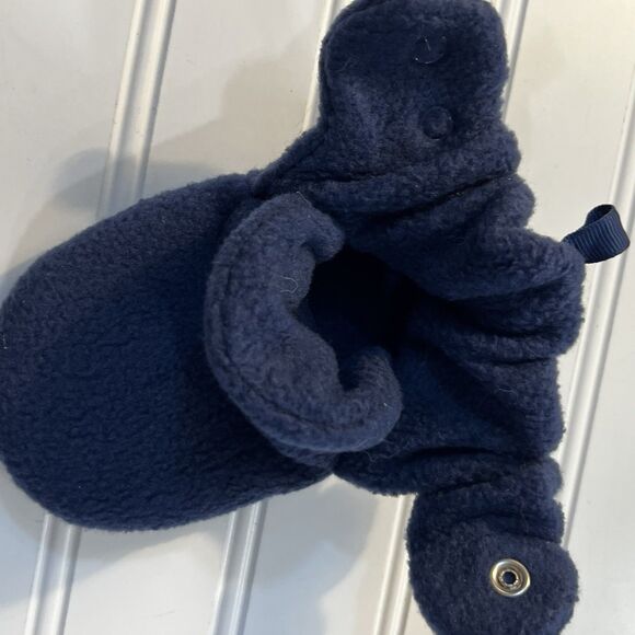 Wonder Nation Blue Baby Booties Fleece Adjustable Slippers Size 5 NWT - Picture 5 of 8